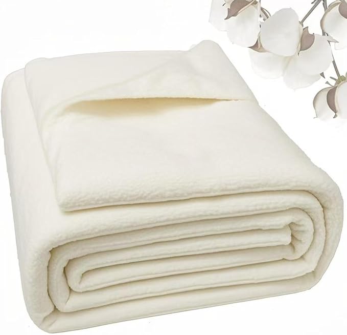 Natural Cotton Batting for Quilting Sewing Crafting & DIY Projects, Batting for by Drounphi