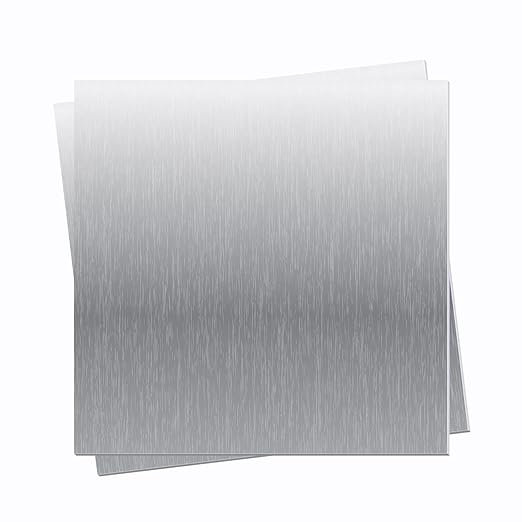 2 Pieces 6061 T651 Aluminum Sheet Metal 6 x 6 x 1/16Inch Thickness Rectangle Metal Plate, 1.5mm Aluminum Sheet, Plate for Crafting, Industry