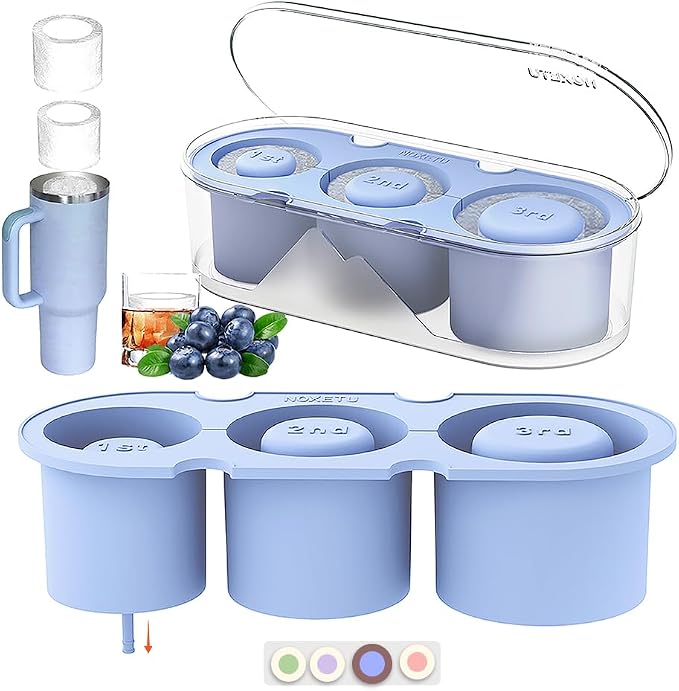 Silicone Ice Mold for Stanley Cup 30 40oz, Tumbler Ice Maker | Easy Fill and by NOXETU
