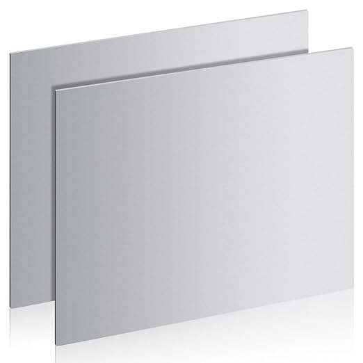 2 Pcs 16 Gauge Steel Sheets Metal Cold Rolled Steel Plate, 12" x 8" Weldable Metal Sheet for DIY Craft Projects, Industrial, Professional
