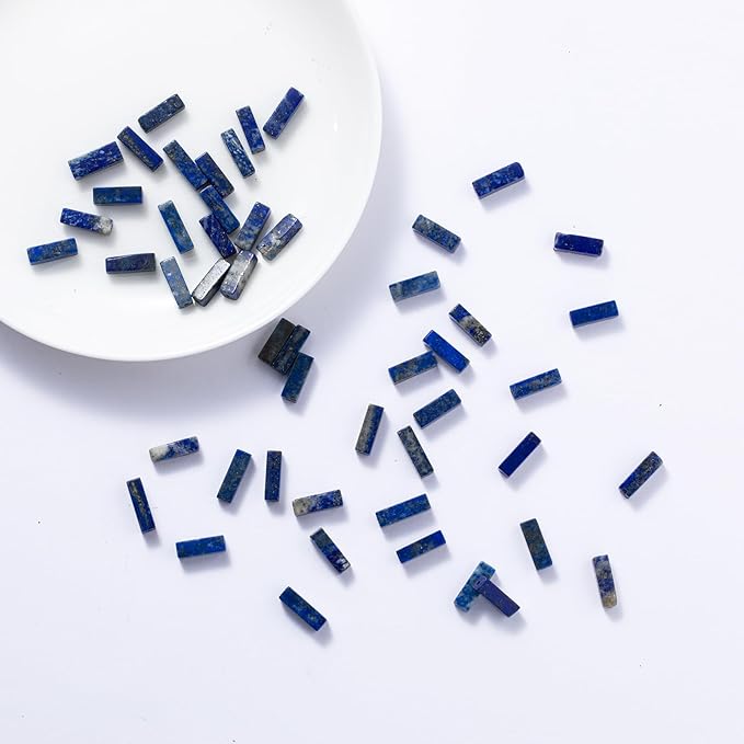 Natural Lapis Lazuli Rectangle Tube Beads 4x13mm 38cm/str Loose Semi Gemstone Stone Beads for Making Bracelets Necklace Earrings