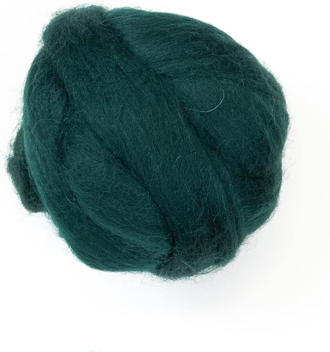Colored Natural Wool roving, 8 OZ. Best Wool by Kondoosnaturalfibers