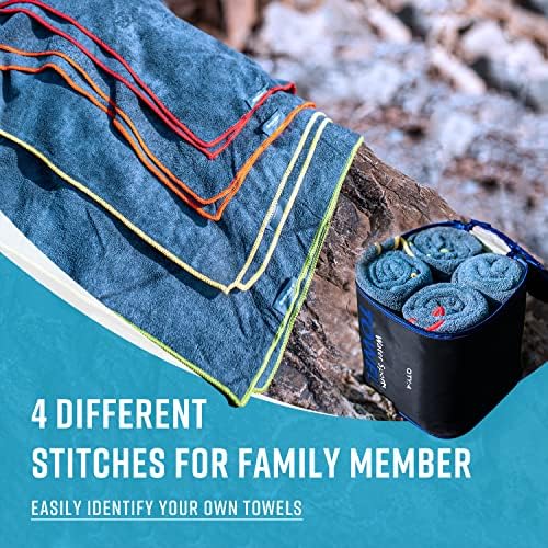 4Monster 4-Pack Quick Dry Microfiber Travel Towels – Super Absorbent, - Image 3