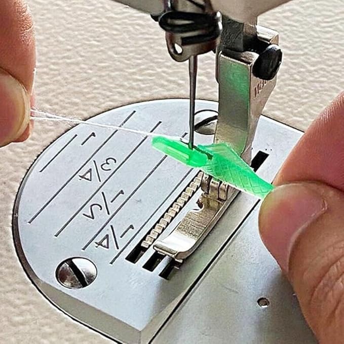 Fish Mouth Needle Threader for Sewing Machine, Quick Sewing Needle Threader Tool, Fish Type Sewing Machine Needle Threader, Sewing Threaders for DIY and Sewing Machine (Mixed Color)
