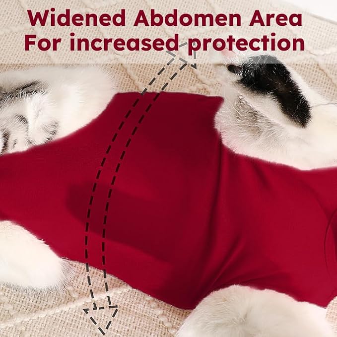 Cat Recovery Suit, Breathable Cat Surgery Recovery Suit Female, Kitten Onesie - Image 7
