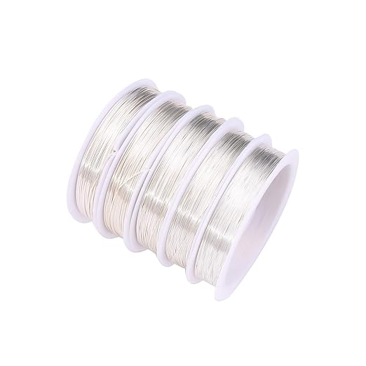 Silver Copper Wire 0.3mm Bead Cord for Bracelet Necklace Charm Beading Jewelry Making 54yard