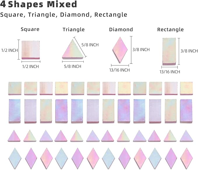 Lanyani Iridescent Stained Glass Mosaic Tiles - Image 4