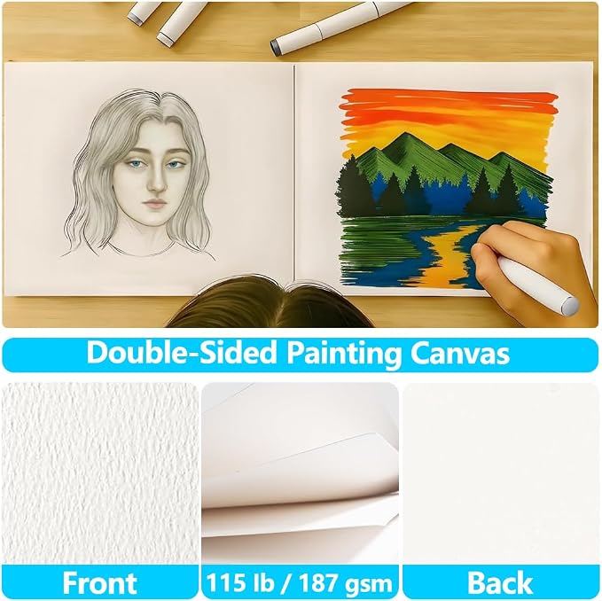 Canvas Painting Acrylic Sketch Book - Image 7