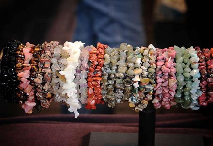 LAIDANLA Dalmation Spot 400pcs Natural Chip Stone Beads 5-8mm Healing Crystal - Image 6