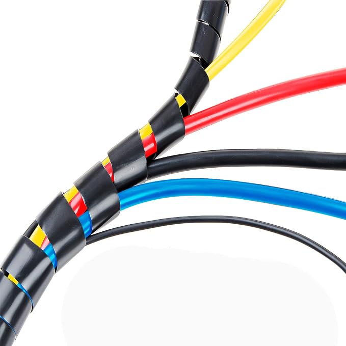XHF 3/8" Spiral Cable Wrap 10mm Cord by XHF