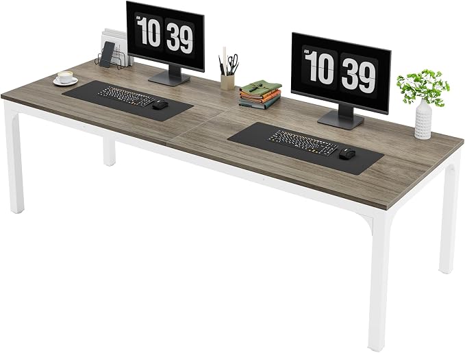 Tribesigns 78.7 Inches Extra Long Computer Desk 2 Person Desk, Double Long Desk - Image 8