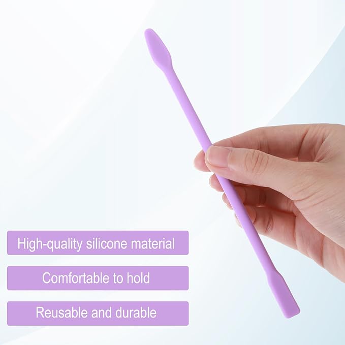 8PCS Silicone Stir Sticks Resin Tools, Reusable Mixing Sticks Silicone Stick - Image 3