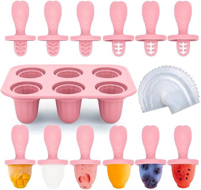 Silicone Baby Popsicle Molds for Teething Relief by YukiniYa