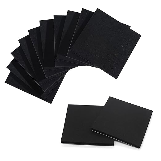 Foam Padding Sheets with Adhesive Backing - 1/4" Thick Self Stick Neoprene Insulation Foam,1/4 Inch Thick X 4 Inch Long X 4 Inch Wide (4, 1/4Inch x 4Inch x 4Inch)