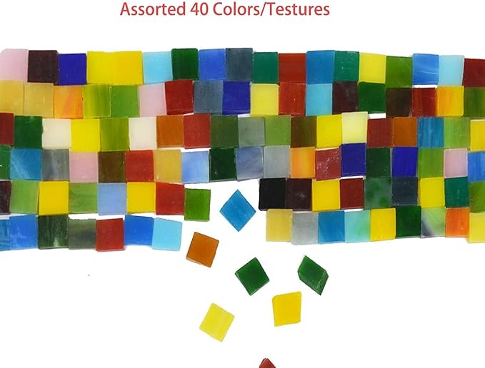 Lanyani 800 Pieces Mosaic Tiles Stained Glass - Image 5