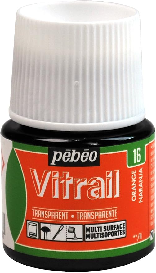 Pebeo Vitrail, Stained Glass Effect Paint, 45 ml Bottle by Unknown