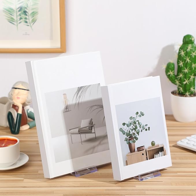 12 Pack Acrylic Book Stand for Display Adjustable Clear Display Holder Easel - Image 4