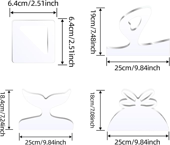 Charcuterie Board Templates, 5mm Christmas Clear Cut Board Woodworking Handle - Image 2