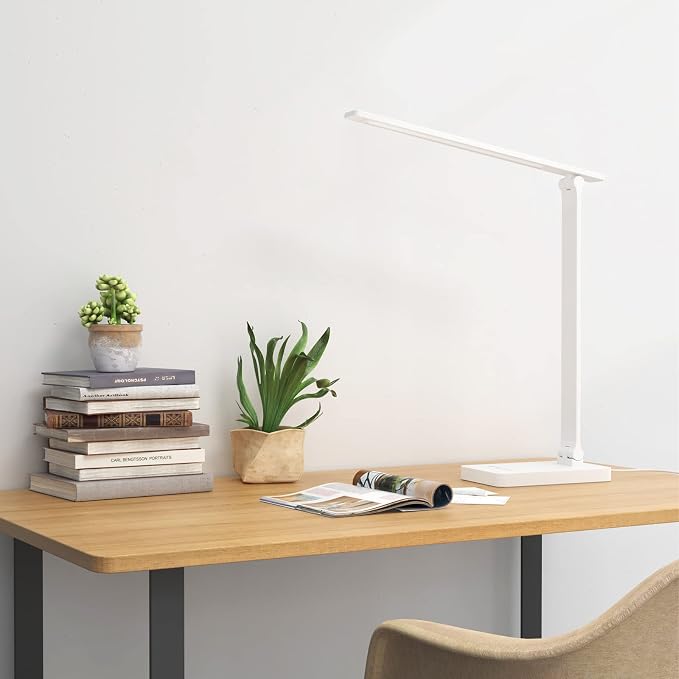 Lepro LED Desk Lamp with USB Charging Port, 700LM Dimmable Home Office Touch - Image 4