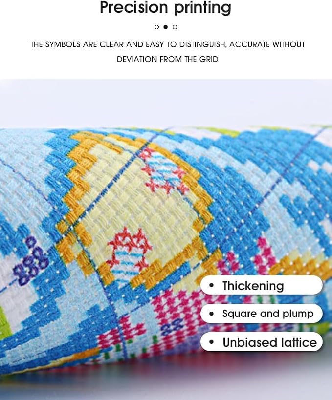 Book Store Cross Stitch Kits for Adults Beginner, Flower Counted Cross Stitch - Image 5