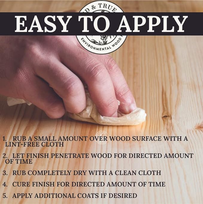 Tried & True Superior Varnish Oil Wood Finish, Quart - Natural Pine Resin & Linseed Oil, Ideal for Interior Furniture, Tables, Countertops - Non-Toxic, Scratch Resistant & Durable