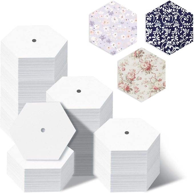 480 PCS 1.5" Piecing Paper for Quilting, Hexagon Quilting Templates | for DIY by fuceury