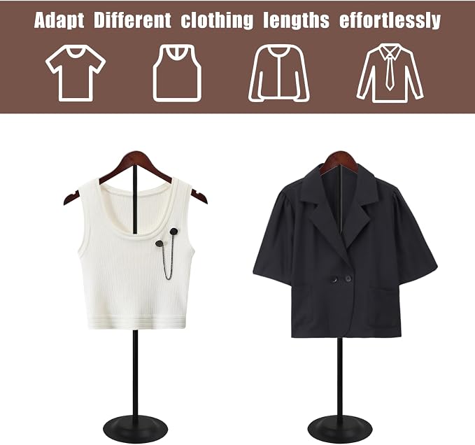 6 Pack T Shirt Display stand for Vendors, Adjustable T shirt Shoulder Stand | - Image 4