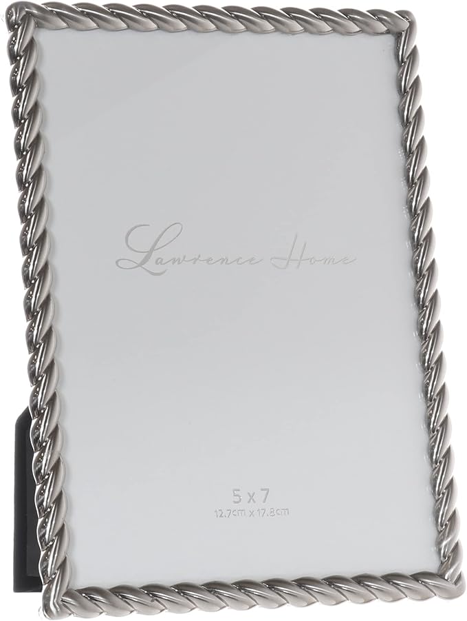 Lawrence Frames Metal Frame, Rope Design, Brushed Nickel - Image 2