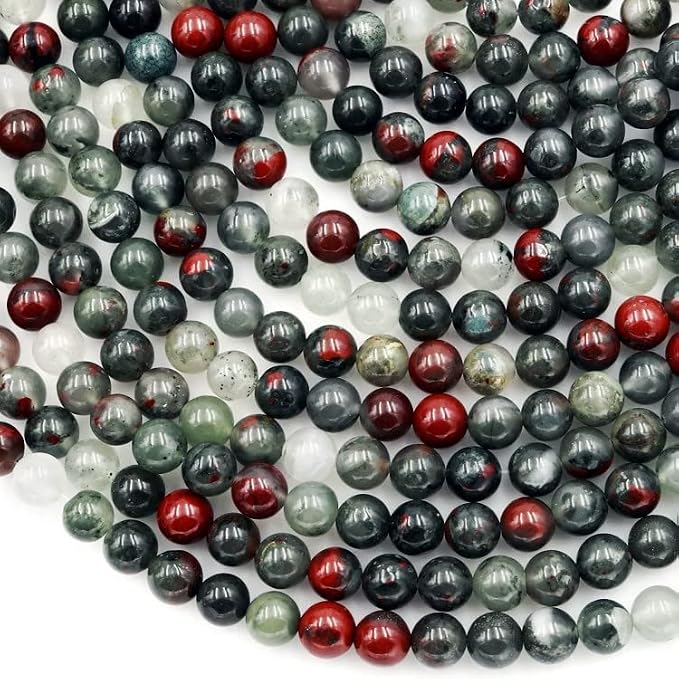 Zenkeeper 108 Pcs African Bloodstone Beads by Zenkeeper