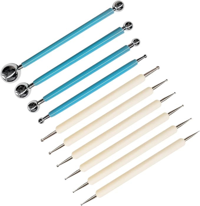 10Pcs Dotting Tools, Ball End Dot Art Tools by HSYMQ