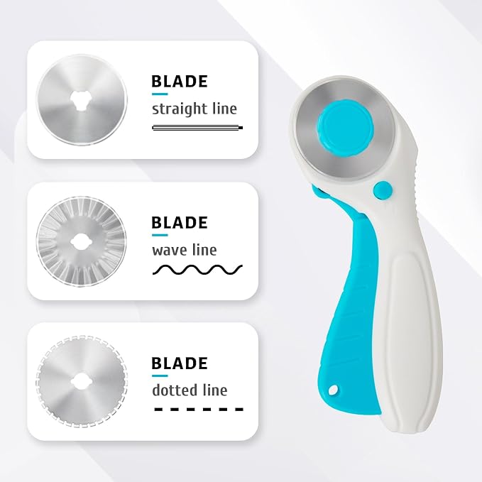 MANUFORE Professional Sewing Scissors Set: Big and Small Scissors, Rotary Cutter - Image 2