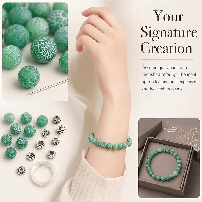 10mm Matte Green Weathered Agate Bead, 15-Inch Matte Round Loose Stone Beads - Image 4