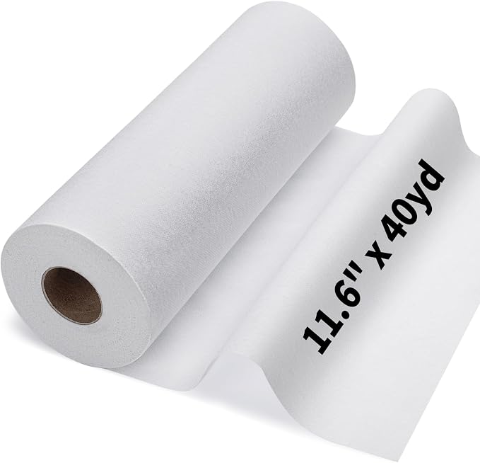 Medium Weight 11.6" x 40 yd White Fusible Interfacing by Jupean