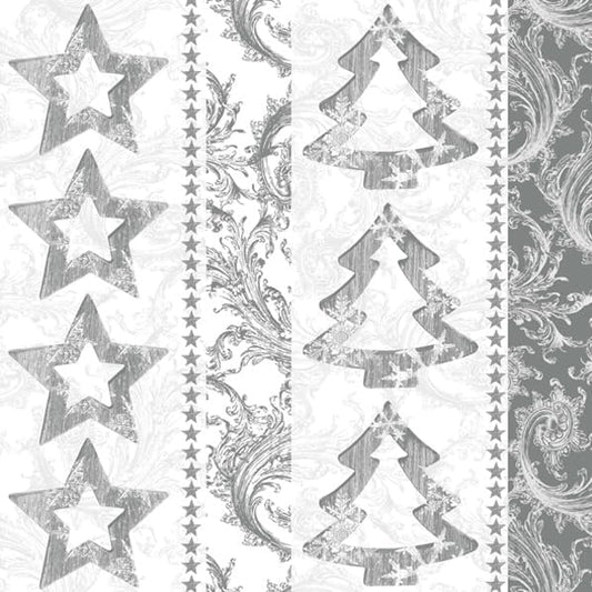 20-ct 13x13 Christmas Paper Decoupage Napkins, 3-Ply Servilletas Tissue Napkin for Dinner and Parties, Disposable Napkins (Trees Pattern)