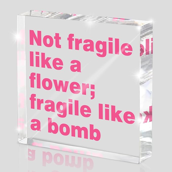 Feminist Wall Art Desk Decor for Women by MUZRUYOU
