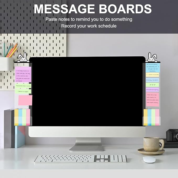 Office Desk Accessories 2pcs Multifunction Computer Monitor Memo Board - Image 5
