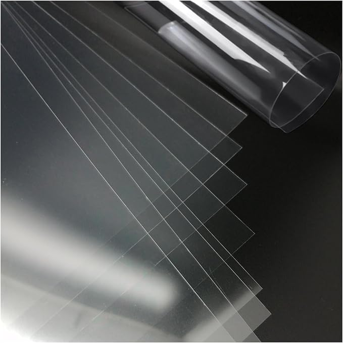 BANLTRE 5 Pack 24" x 36" 10mil/0.25mm Thick Clear Blank Stencil Sheet for Cutting,Craft Plastic Sheets (24" x 36" / 10mil)