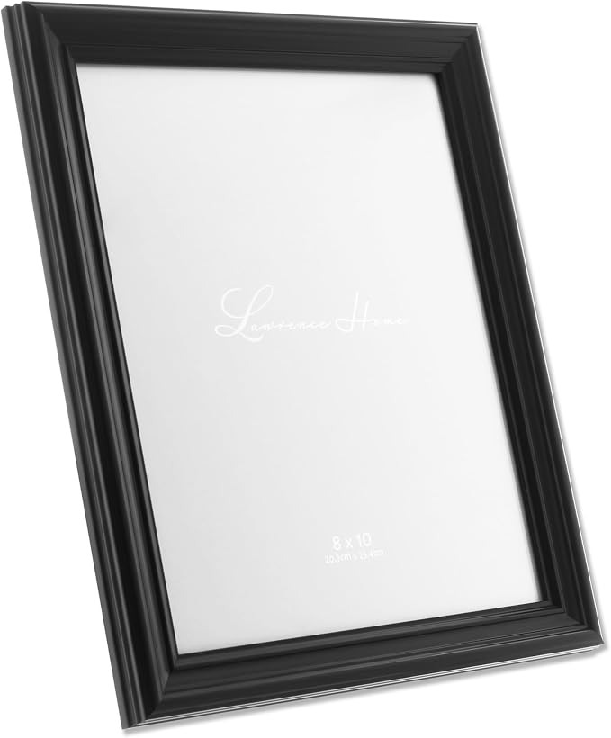 Lawrence Frames 8x10 Classic Detailed Black Picture Frame - Image 3