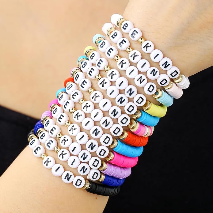 Heishi Surfer Clay Bead Bracelets Set - Image 2