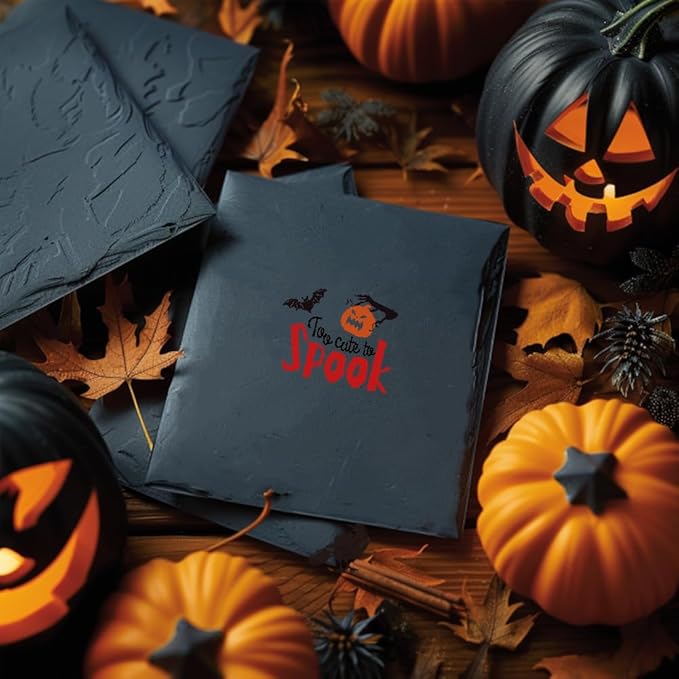 Halloween Words Clear Stamps for Card DIY Happy Halloween Alphabet Crow Bat Pumpkin Clear Stamps Halloween Creature Transparent Rubber Seal Stamps for Photo for Card Making Crafting DIY