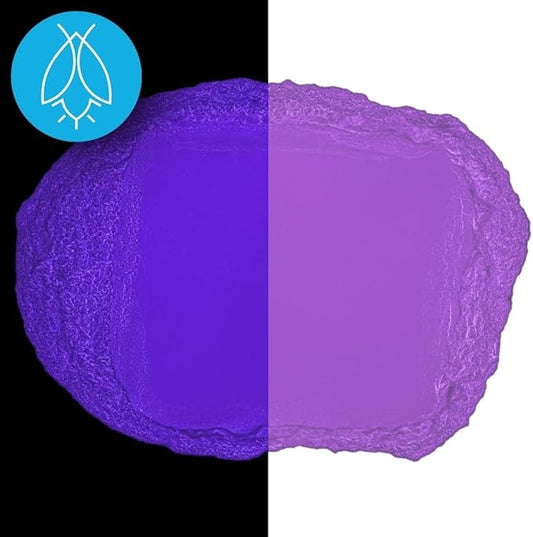 Glow in The Dark Pigment Powder - Neutral and Fluorescent Color for Art Painting, Fine Art, Nail Art Paint, and DIY Crafts - Long Lasting 10+ Color Options - Fluorescent Purple (1 Kilogram)