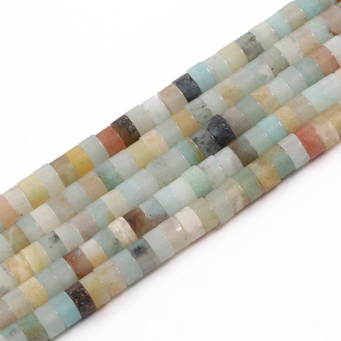 150Pcs 4×2mm Natural Amazonite Spacer Stone Beads - Image 7