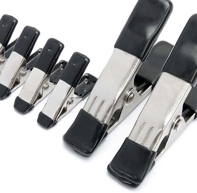 Amazon Basics 20-Piece Steel Spring Clamp Set, Non-Marking PVC-Coated Tips - Image 3