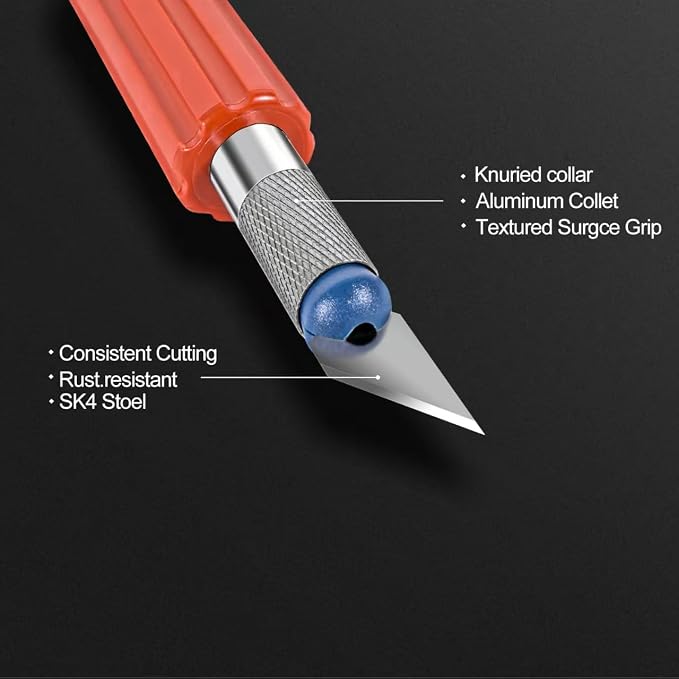 13-piece Precision Exacto Knife Set, including hobby and craft knives as well - Image 6