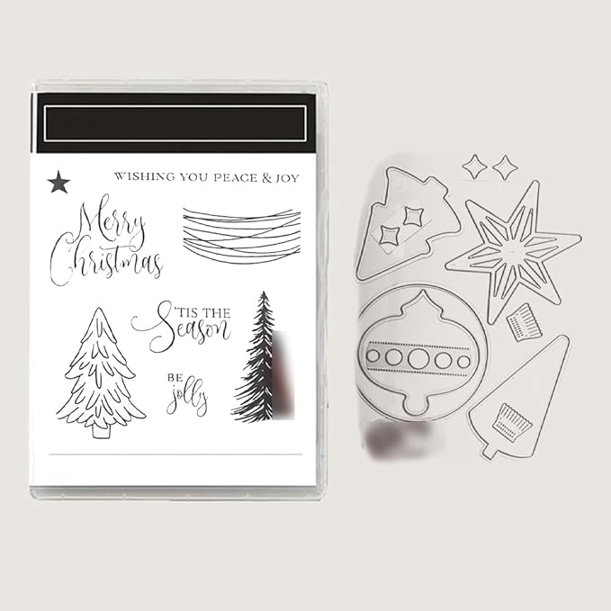 2025-2026 Stamps and Dies for Card Making, Stamps and Dies Set 2025 for Christmas and Halloween, Die Cut DIY Various Festivals Album Scrapbooking Birthdays Greeting Card (M4296)