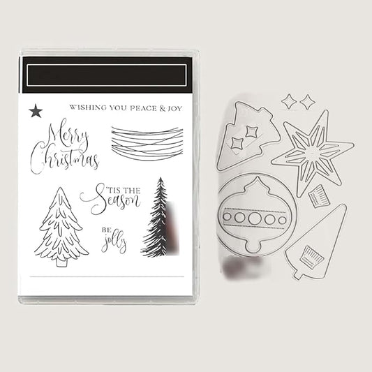 2025-2026 Stamps and Dies for Card Making, Stamps and Dies Set 2025 for Christmas and Halloween, Die Cut DIY Various Festivals Album Scrapbooking Birthdays Greeting Card (M4296)
