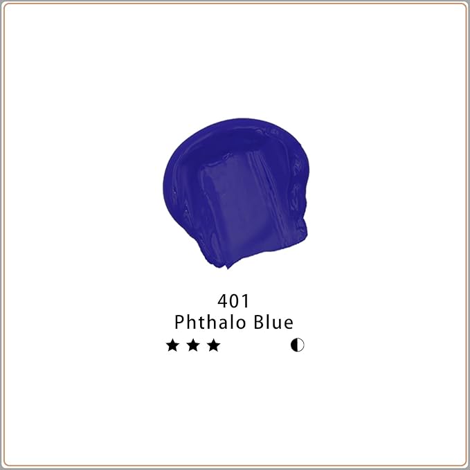 Artecho Phthalo BlueAcrylic Paint 500ml / 17oz Large Bottle | Semi Glossy Finish - Image 2
