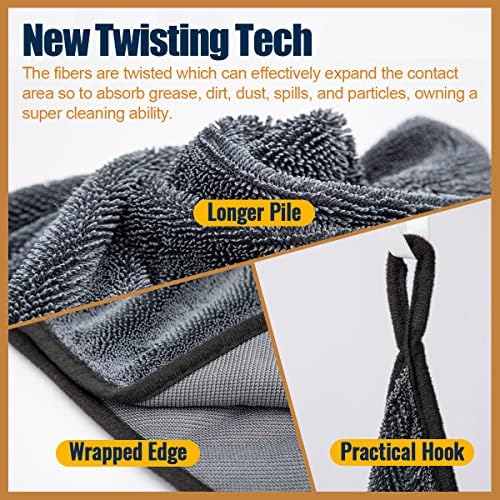 Microfiber Towel Car Drying Detailing Wash Cloth Car Care - Image 2