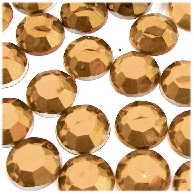 The Crafts Outlet 72pc Rhinestones Round 20mm - Peridot Light Green