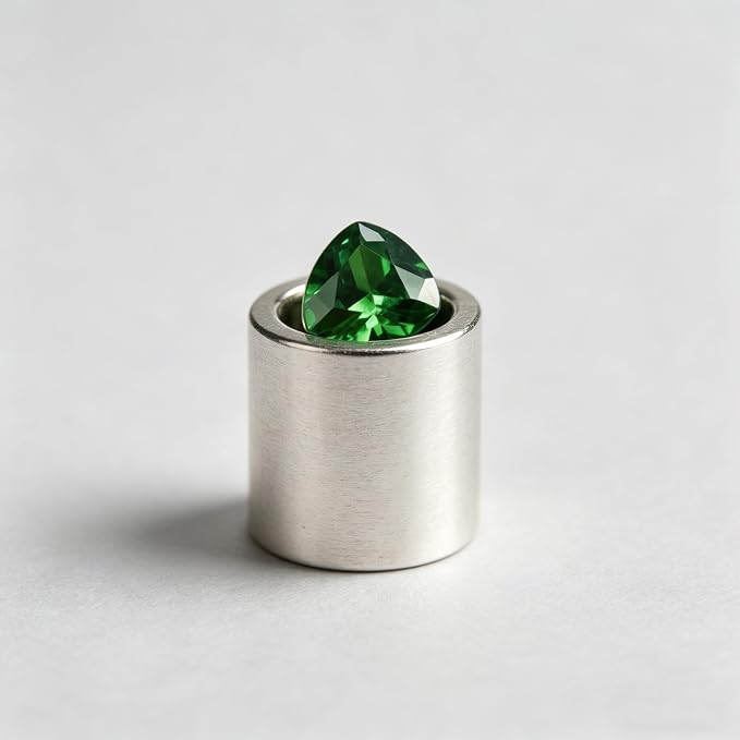 Emerald Green Color Cubic Zirconia Loose Beads Unset - Image 6